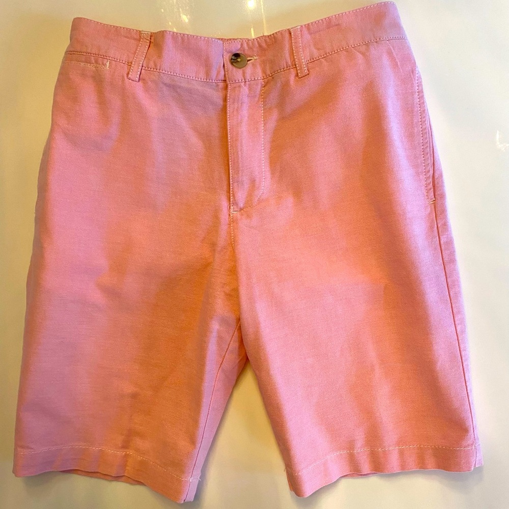 Ralph Lauren Polo Boys Linen Shorts, Size 10, Pink